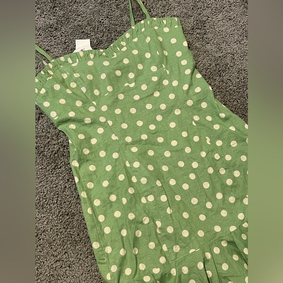 Zara green polkadot mini dress NWT - Picture 3 of 8